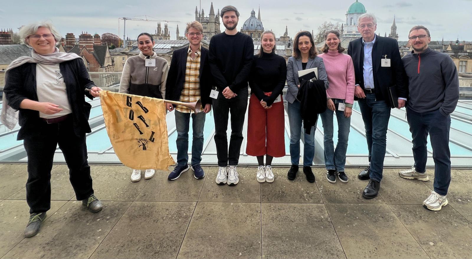 Auf der Dachterrasse der Weston Library, April 26